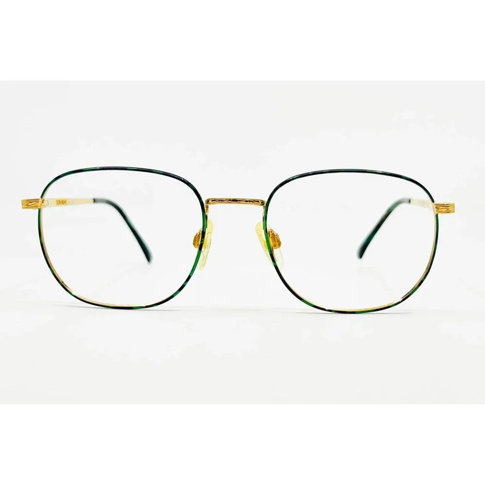 Marchon Eyeglass Frames Mens Gold Green Thesis Hunter GEP 53-19-140